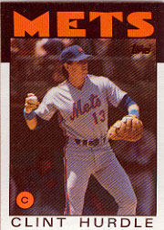 1986 Topps Baseball Cards      438     Clint Hurdle